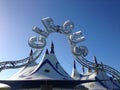 Kerikeri, New Zealand NZ - May 7, 2017: Circus big top on a su Royalty Free Stock Photo