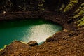 Kerio volcano crater lake on Iceland. Royalty Free Stock Photo