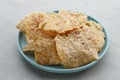 Keripik Tempe or Tempe chips, Indonesian traditional food. Royalty Free Stock Photo