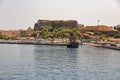 Kerkyra cityscape with New Fortress. Corfu island, Greece