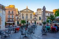 Kerkyra, Greece, September 11, 2022: Church of Saint Spyridon in Royalty Free Stock Photo