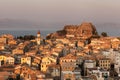 Kerkyra Town in Corfu at sunset