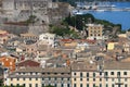 Kerkyra town old buildings cityscape Corfu Royalty Free Stock Photo