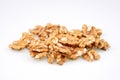 Organic Tasty walnuts isolated on white background Royalty Free Stock Photo