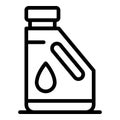 Kerosene bottle icon, outline style