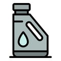 Kerosene bottle icon vector flat