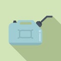 Kerosene fuel canister icon flat vector. Camp oil lamp Royalty Free Stock Photo
