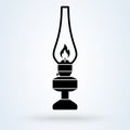 Kerosene lamp. vector Simple modern icon design illustration