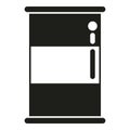 Kerosene metal barrel icon simple vector. Camp metal tank