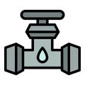 Kerosene pipeline icon vector flat Royalty Free Stock Photo