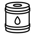 Kerosene tank icon, outline style