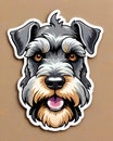 kerry blue terrier dog sticker decal cartoon character