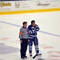 Kerry Fraser with Doug Gilmour Royalty Free Stock Photo