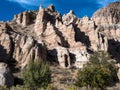 Jagged cliffs at Kershaw-Ryan State Park in Nevada