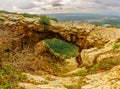 Keshet Cave, on a winter day, Adamit Park, Western Galilee Royalty Free Stock Photo