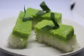 Ketan Talam Pandan Cake culinary from Indonesia