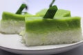 Ketan Talam Pandan Cake culinary from Indonesia