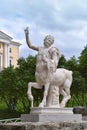 Ketavr sculpture on the bridge in Pavlovsk.