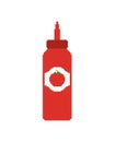 Ketchup bottle isolated. Packing ketchup. vector illustration