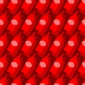 Ketchup bottle pattern seamless. Packing ketchup background. vector texture