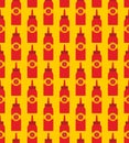 Ketchup bottle pattern seamless. Packing ketchup background. vector texture