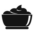 Ketchup bowl icon, simple style Royalty Free Stock Photo