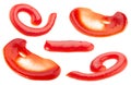 Ketchup sauce splash set Royalty Free Stock Photo