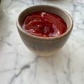 Ketchup on the side Royalty Free Stock Photo