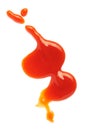 Ketchup stain fleck Royalty Free Stock Photo