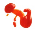 Ketchup stain fleck Royalty Free Stock Photo