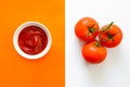 Ketchup or tomato sauce Royalty Free Stock Photo