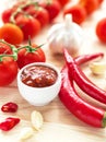 Ketchup. Tomato sauce salsa