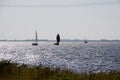 The Ketelmeer is navigated by the commercial shipping as well as by the boating