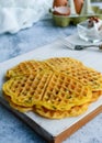 Keto Chaffles Royalty Free Stock Photo