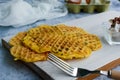 Keto Chaffles Royalty Free Stock Photo