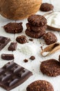 Keto Chocolate Cookies with almond and coconut flour