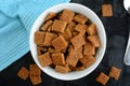 Keto Cinnamon Toast Crunch - with almond flour and sugar substitute Royalty Free Stock Photo
