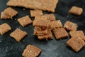 Keto Cinnamon Toast Crunch - with almond flour and sugar substitute Royalty Free Stock Photo