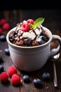 Keto dessert in a cup. Selective focus. Royalty Free Stock Photo