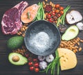 Keto diet foods Royalty Free Stock Photo