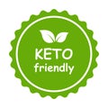 keto friendly diet healthy food label icon vector for graphic design, logo, website, social media, mobile app, UI illustration Royalty Free Stock Photo