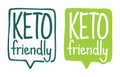Keto friendly drawn sticker for low-carb foods