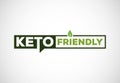 Keto friendly icon. Keto friendly and organic labels sign. Healthy natural product label design Royalty Free Stock Photo