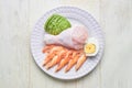 Keto, ketogenic diet, low carb, high good fat , healthy food concept on a plate. top view Royalty Free Stock Photo