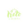 Ketogenic diet typography poster. Keto healthy deit banner template. Healthy fats, low carbs.