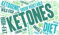 Ketones Word Cloud Royalty Free Stock Photo