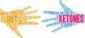 Ketones Word Cloud Royalty Free Stock Photo