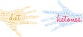Ketones Word Cloud Royalty Free Stock Photo