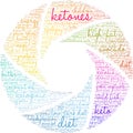 Ketones Word Cloud Royalty Free Stock Photo