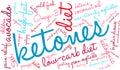 Ketones Word Cloud Royalty Free Stock Photo